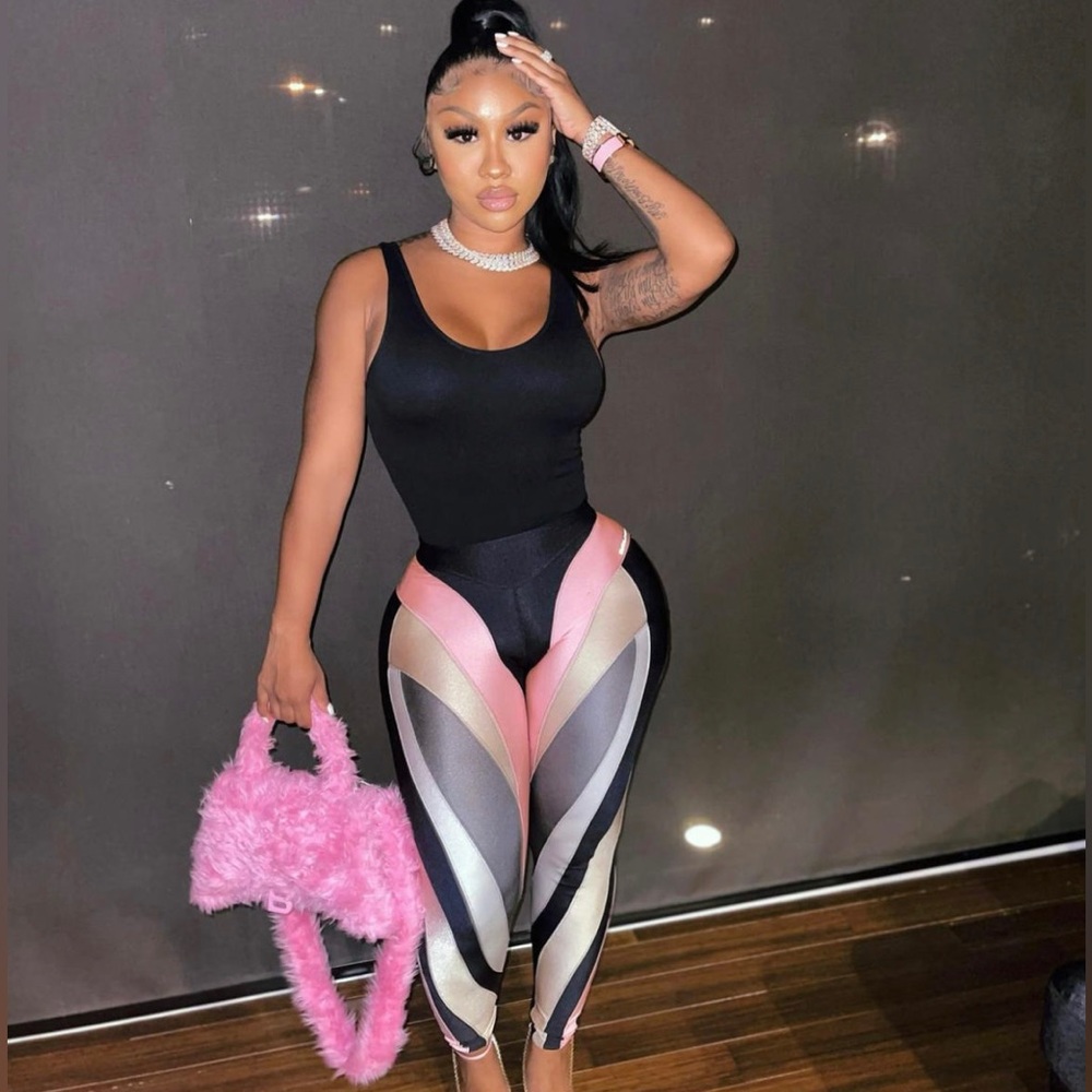 Mugler spiral leggings